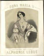 Dona Maria II. Valse brillante pour piano par Alphonse Leduc. A Sa Majesté La Reine de Portugal.